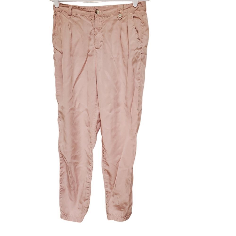 Zara Lightweight Jogger Pants Size 4 Light Pink Casual